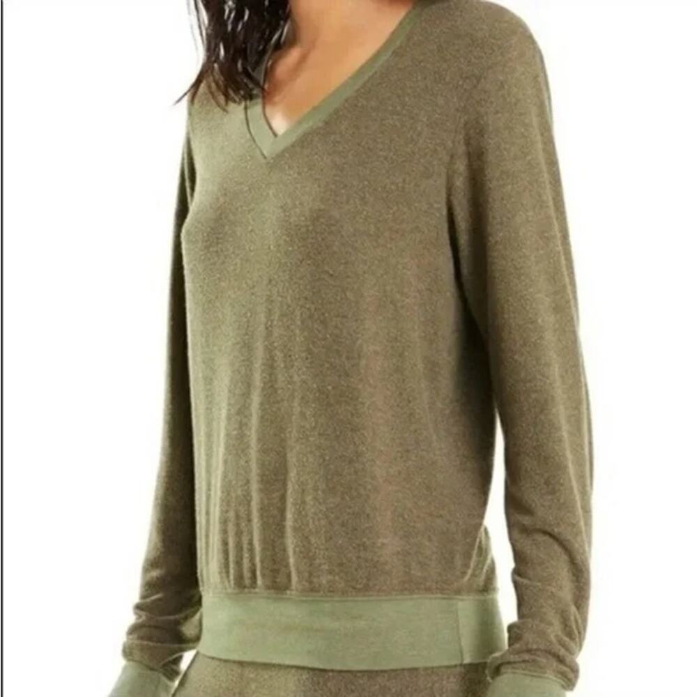 WILDFOX Baggy Beach Jumper Army Green Sz. XS